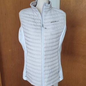 Eddie Bauer First Ascent Stormdown 800 Puffer Vest White Size Large Tall